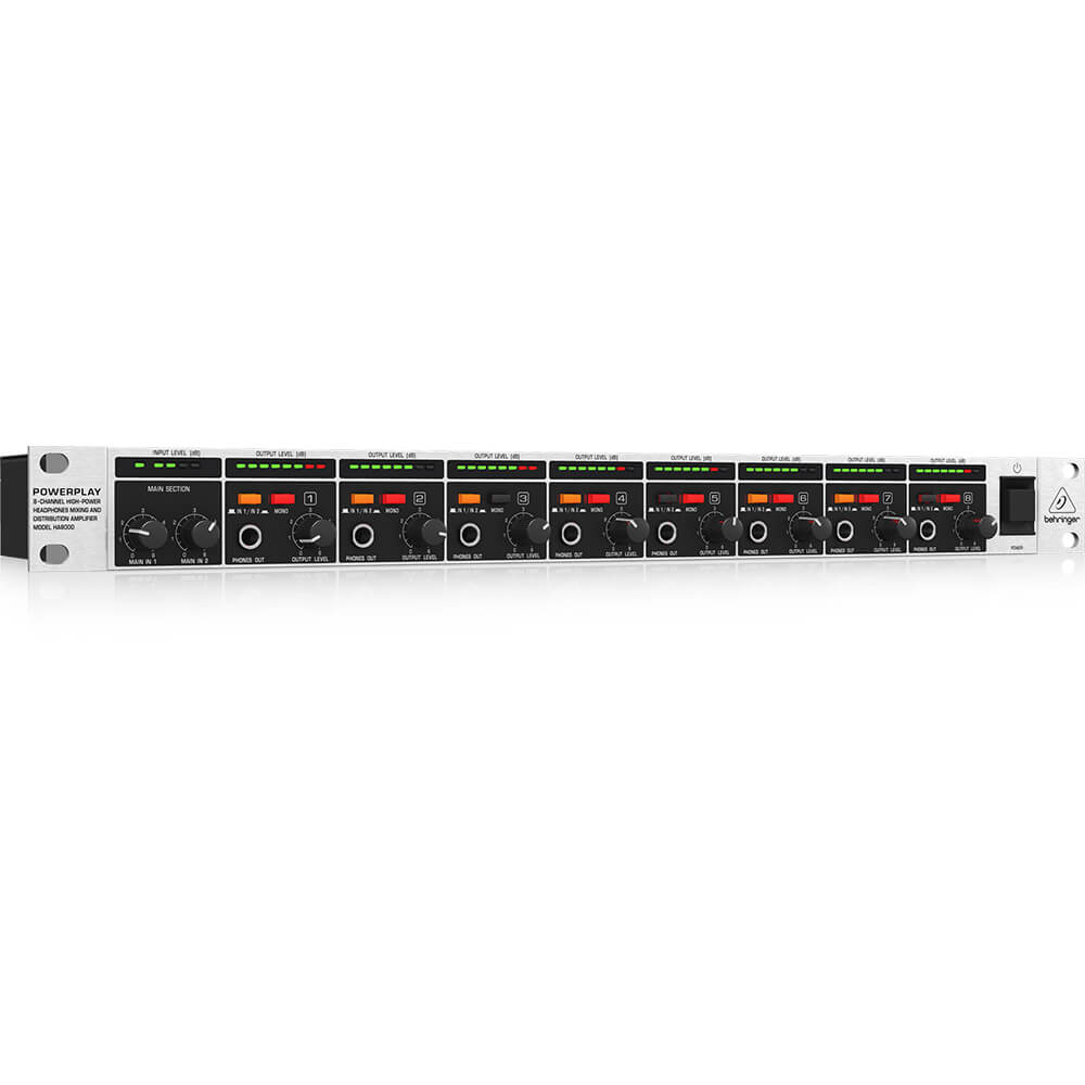 Behringer HA8000 8 Channel Headphones Amplifier - Image 1