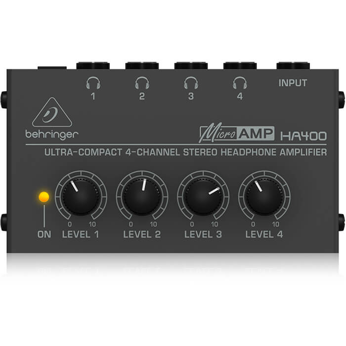 Behringer HA400 4 Channel Stereo Headphone Amplifier - Image 1
