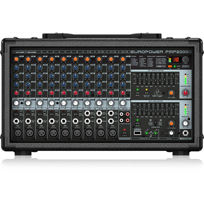 PMP2000D Behringer PMP2000D 14-Channel 2000-Watt Powered Mixer - Image 1