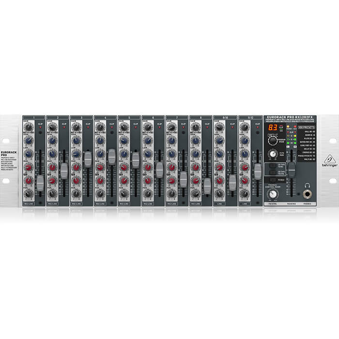 Behringer RX1202FX Premium 12-Input Mic/Line Rack Mixer - Image 1