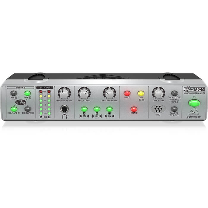 MON800_P0333_Top-Front_XL Behringer MON800 Ultra-Compact Stereo Monitor Matrix Mixer with Talkback Mic - Image 1