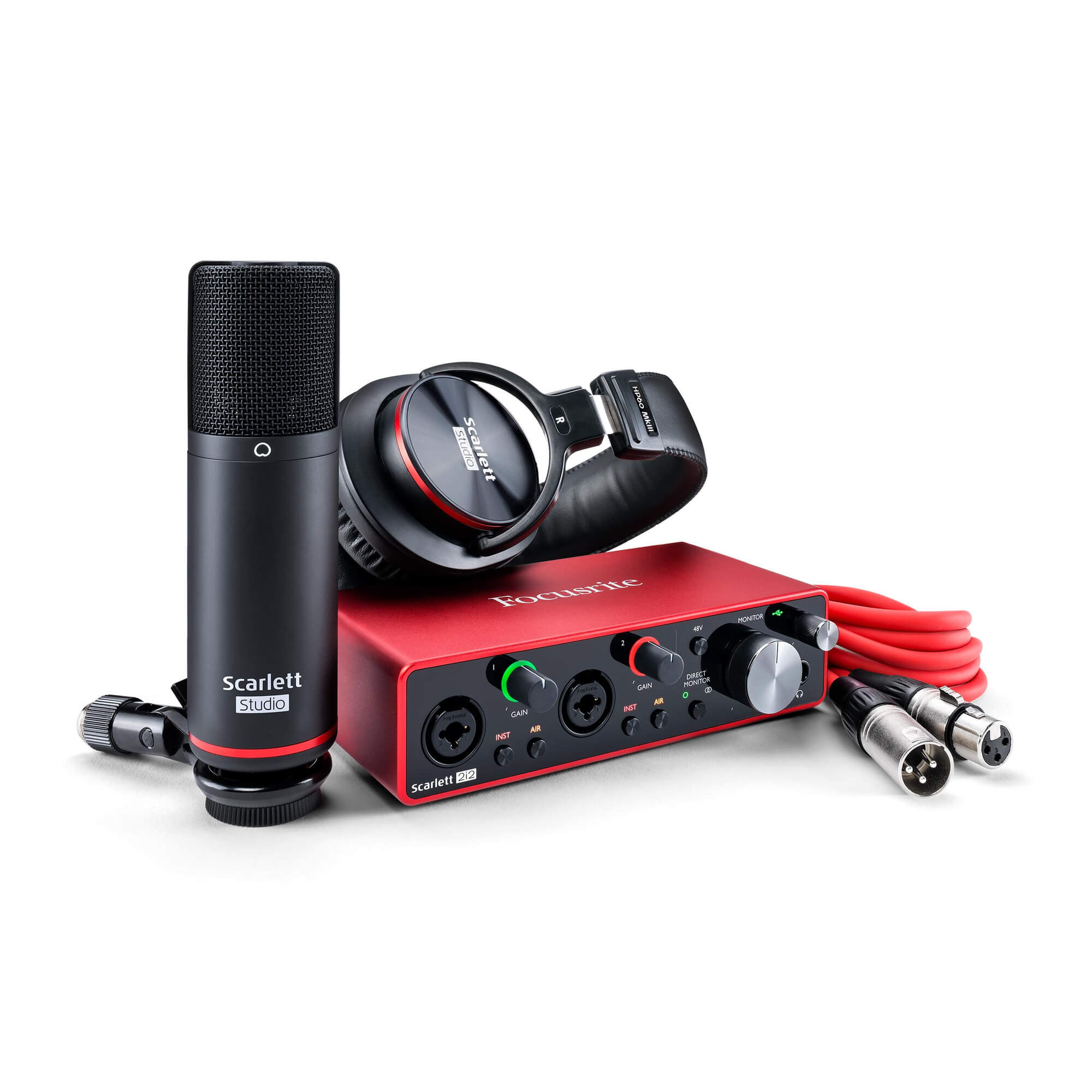 Focusrite Scarlett 2i2 Studio (3rd Gen) USB Audio Interface and Recording Bundle - Image 1