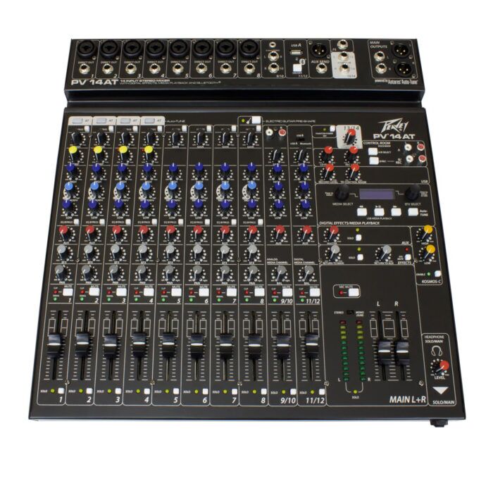 Peavey PV 14 AT 14-Channel Mixer with Auto-Tune and Bluetooth - Image 1