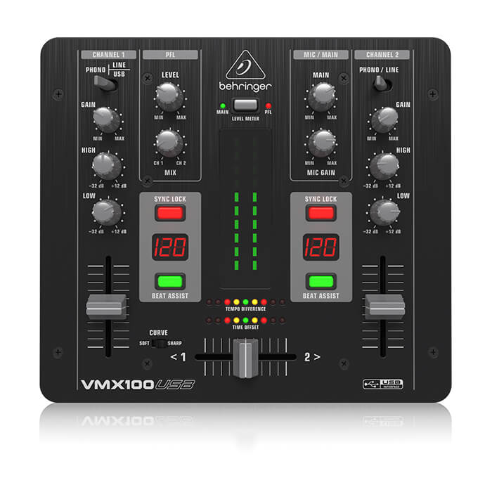 Behringer VMX100USB 2-Channel DJ Mixer - Image 1
