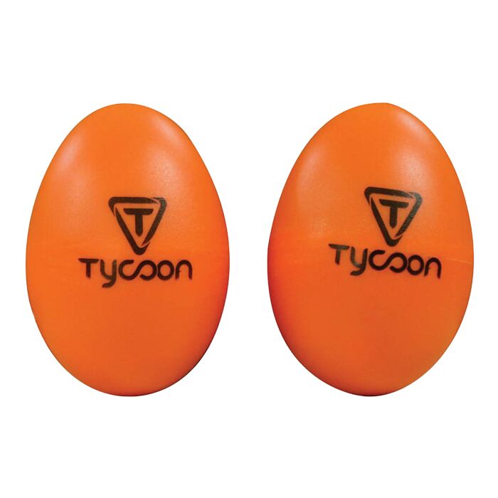 Tycoon TE-O Orange Plastic Egg Shakers - Image 1